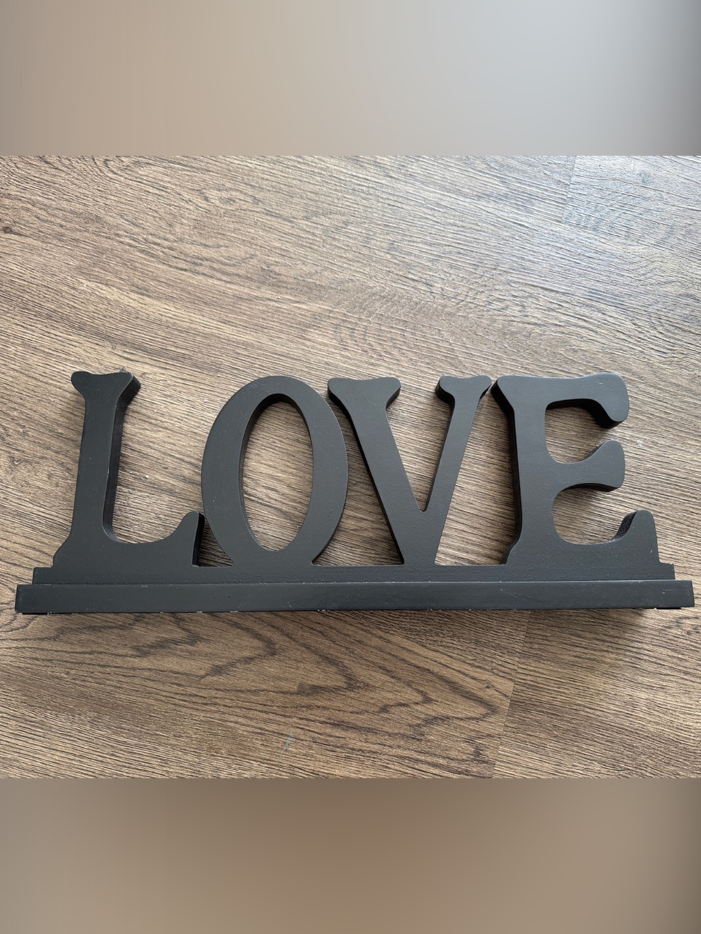 MELANNCO Black HOME Wood Sign Tabletop Shelf Mantel Decor 17β